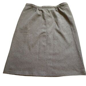 Vintage Levi's 'Bend Over' A-Line Midi Skirt-Tan/Black-38-GUC